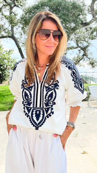 The Artisan Embroidered Blouse
