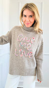 Give me Love Ribbed Sweater-140 Sweaters-listicle-Coastal Bloom Boutique, find the trendiest versions of the popular styles and looks Located in Indialantic, FL