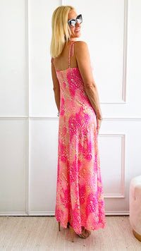 Wildlife Print Jersey Slip Maxi Dress-200 Dresses/Jumpsuits/Rompers-HYFVE-Coastal Bloom Boutique, find the trendiest versions of the popular styles and looks Located in Indialantic, FL