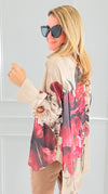 Romantic Garden Italian Blouse-110 Long Sleeve Tops-TATTOO Z-Coastal Bloom Boutique, find the trendiest versions of the popular styles and looks Located in Indialantic, FL