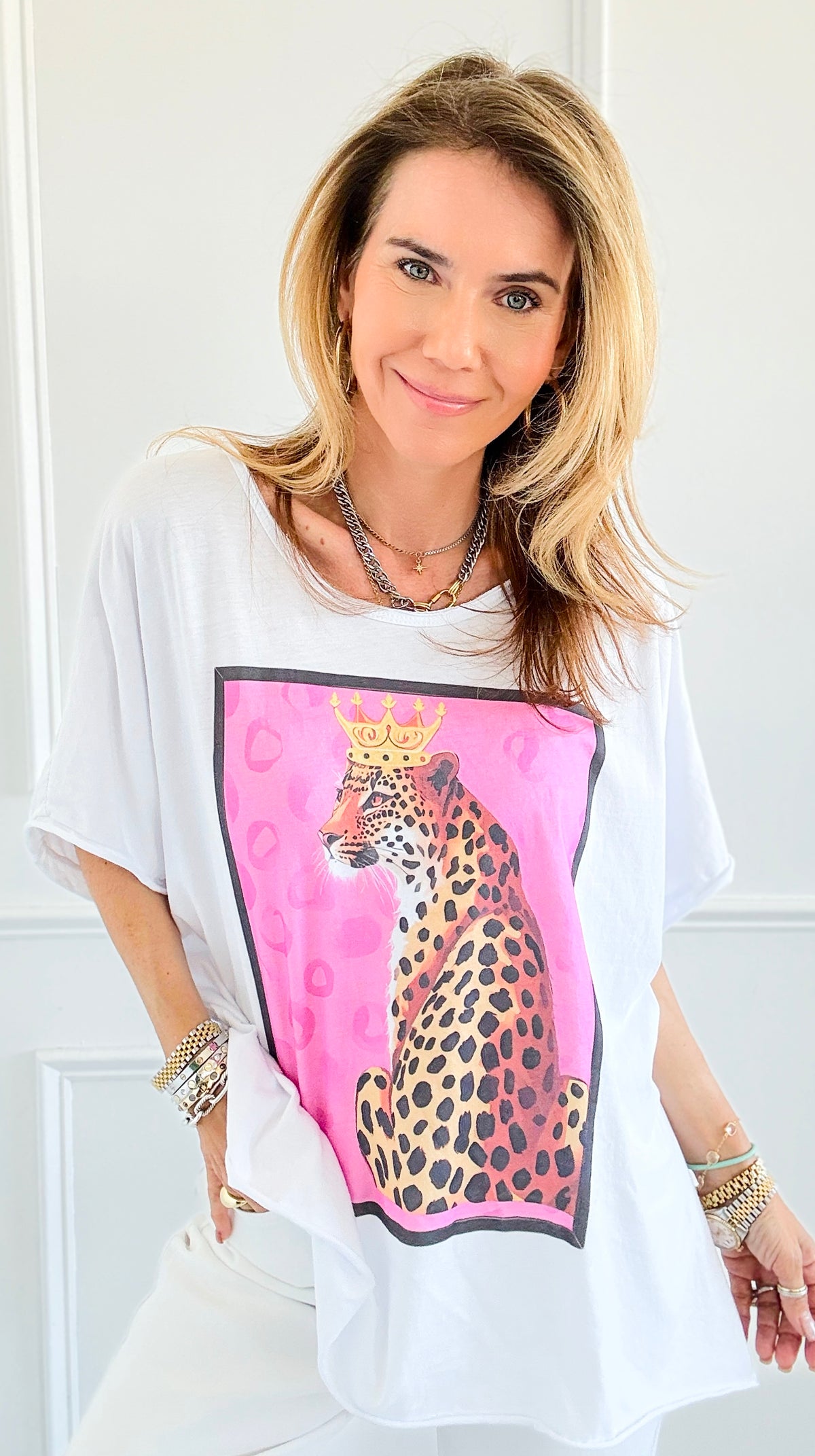 Wild Queen Italian Graphic tee-110 short Sleeve Top-Italianissimo-Coastal Bloom Boutique, find the trendiest versions of the popular styles and looks Located in Indialantic, FL