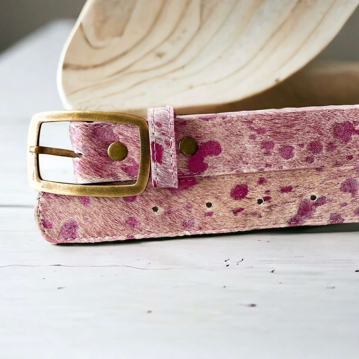 Leather Belt - Fuchsia-260 Other Accessories-Charlie Leather-Coastal Bloom Boutique, find the trendiest versions of the popular styles and looks Located in Indialantic, FL