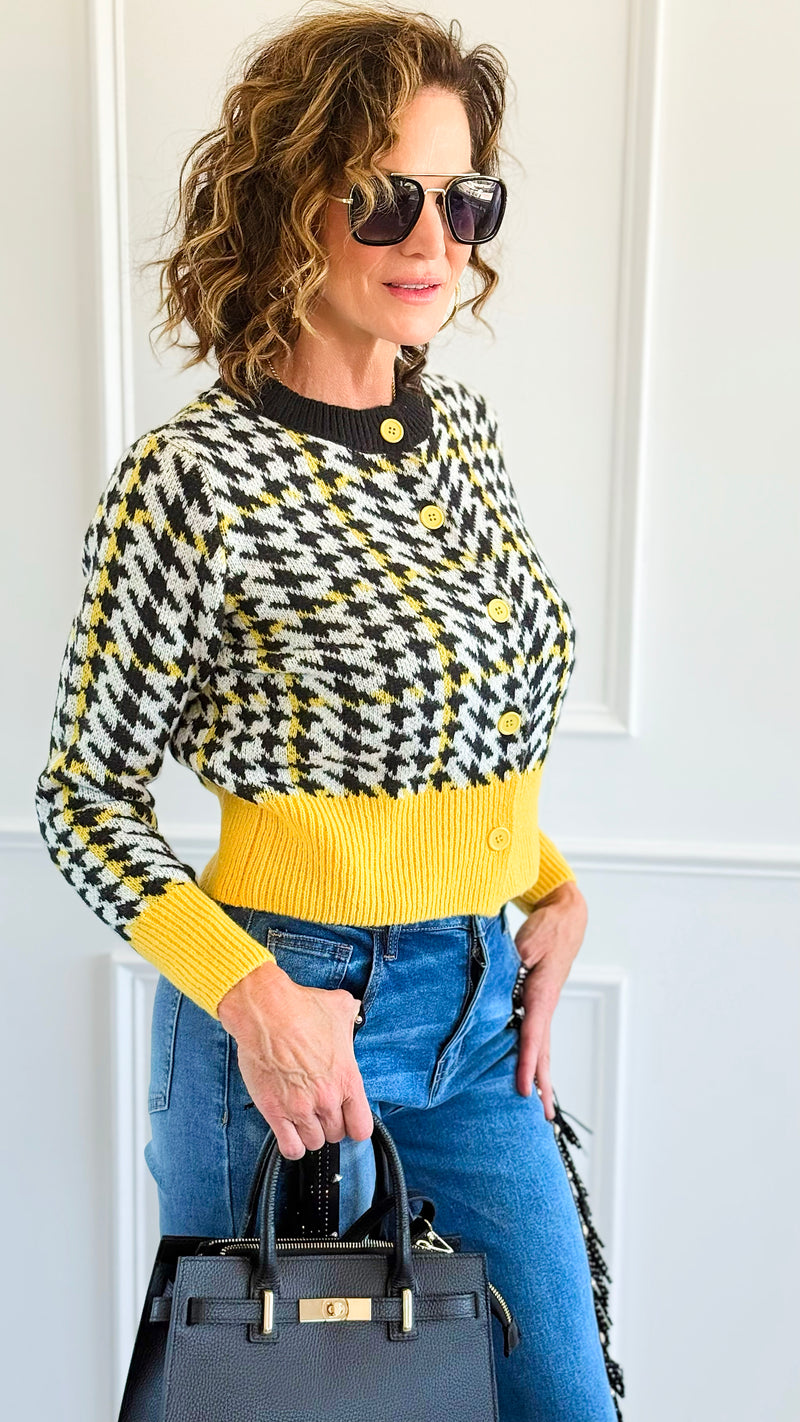 Checkmate Charm Cardigan-150 Cardigans/Layers-ROUSSEAU-Coastal Bloom Boutique, find the trendiest versions of the popular styles and looks Located in Indialantic, FL
