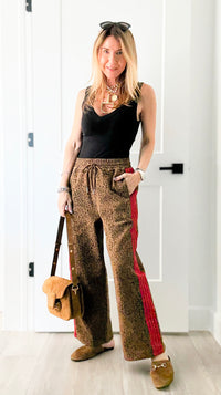 Wild Side Leopard Printed Pants-170 Bottoms-JODIFL-Coastal Bloom Boutique, find the trendiest versions of the popular styles and looks Located in Indialantic, FL