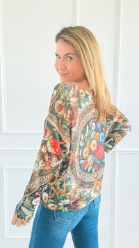 Palace Garden Italian St Tropez Sweater-140 Sweaters-Italianissimo/SORPRESA-Coastal Bloom Boutique, find the trendiest versions of the popular styles and looks Located in Indialantic, FL
