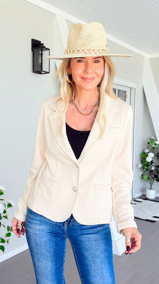 The Ini Italian Blazer - Cream