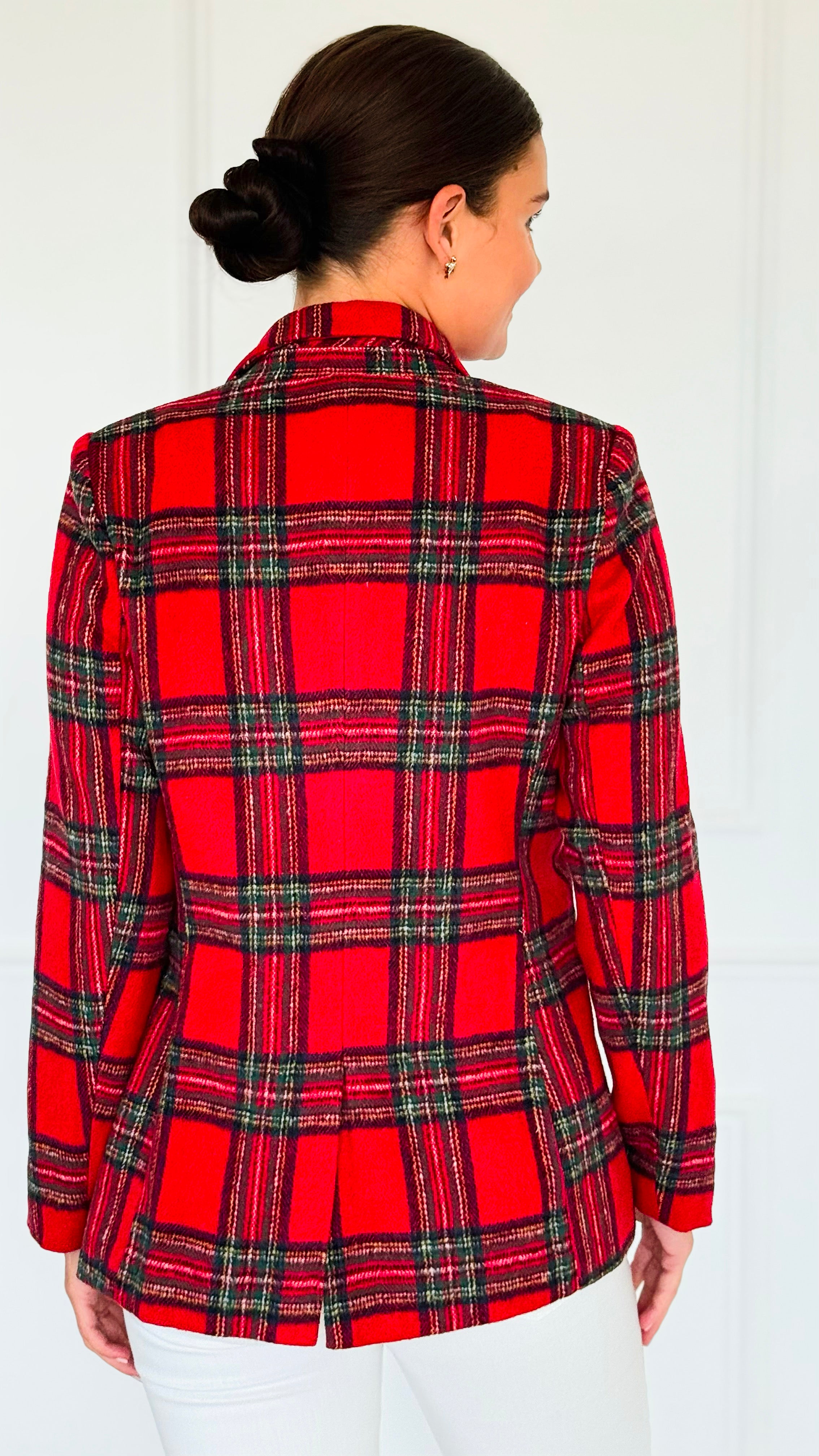 Heritage Hue Brushed Plaid Jacket-160 Jackets-Lovelo x GeeGee-Coastal Bloom Boutique, find the trendiest versions of the popular styles and looks Located in Indialantic, FL