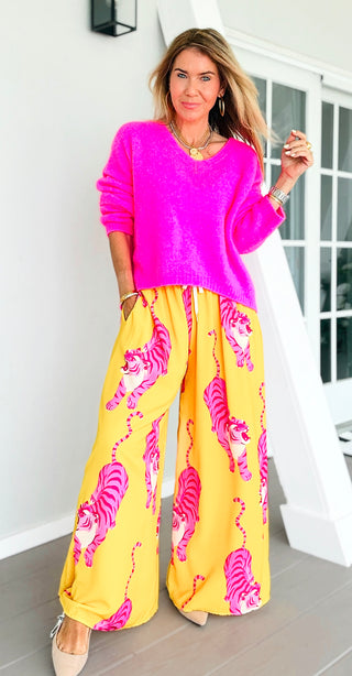 Pink Prowl Riviera Italian Pants