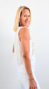 Floral Flourish Button Vest-150 Cardigans/Layers-NYW-Coastal Bloom Boutique, find the trendiest versions of the popular styles and looks Located in Indialantic, FL