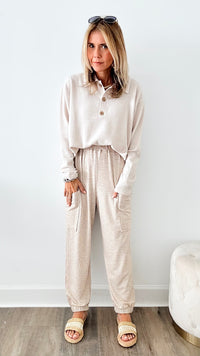 Dreamy Brushed Lounge Pants-170 Bottoms-CES FEMME-Coastal Bloom Boutique, find the trendiest versions of the popular styles and looks Located in Indialantic, FL