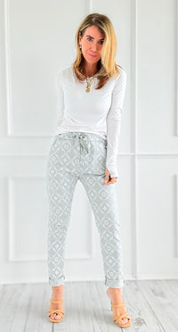 Clover Italian Joggers- Grey-pants-Italianissimo-Coastal Bloom Boutique, find the trendiest versions of the popular styles and looks Located in Indialantic, FL