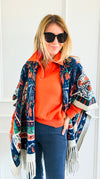 Bohemian Tapestry of Elegance Wrap-150 Cardigans/Layers-Original USA-Coastal Bloom Boutique, find the trendiest versions of the popular styles and looks Located in Indialantic, FL