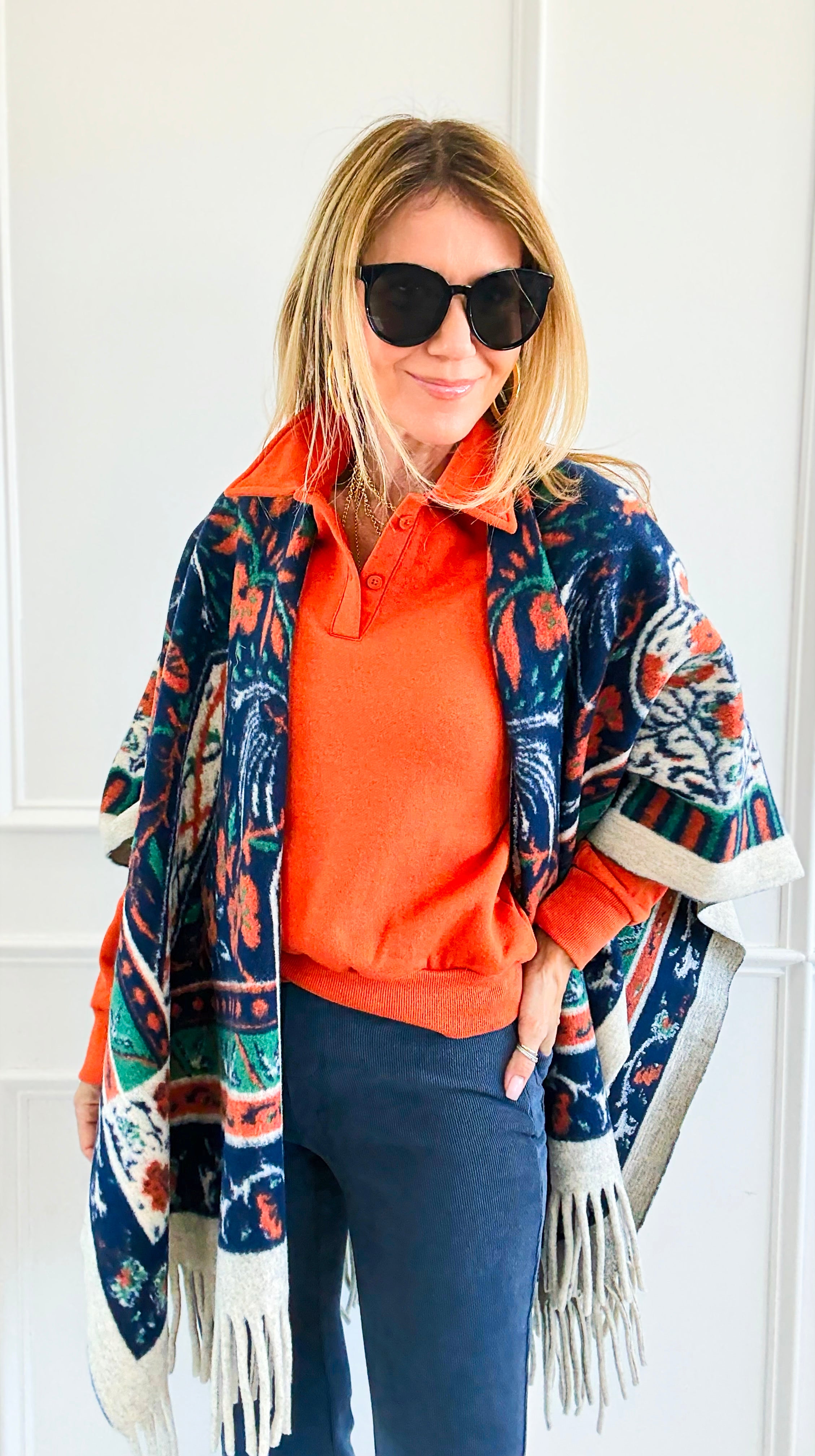 Bohemian Tapestry of Elegance Wrap-150 Cardigans/Layers-Original USA-Coastal Bloom Boutique, find the trendiest versions of the popular styles and looks Located in Indialantic, FL