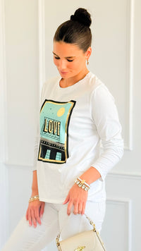 City Love Italian Pullover-110 short Sleeve Top-V SKY-Coastal Bloom Boutique, find the trendiest versions of the popular styles and looks Located in Indialantic, FL