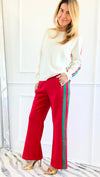 Jet Set Dreams Pants - Red-170 Bottoms/Shorts-JODIFL-Coastal Bloom Boutique, find the trendiest versions of the popular styles and looks Located in Indialantic, FL