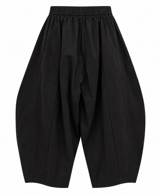 Relaxed Drawstring Cargo Barrel Pants