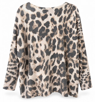Leopard Chic Italian Milano Sweater