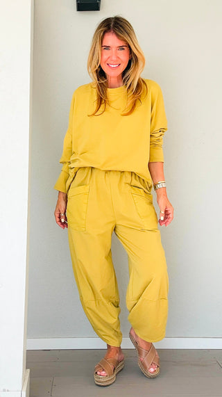 La Spezia Italian Barrel Cotton Set - Mustard