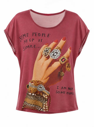 Keep It Extra Italian Graphic Aria Top