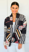 Carousel Dreams Italian Jacket- Dark-160 Jackets-K2-Coastal Bloom Boutique, find the trendiest versions of the popular styles and looks Located in Indialantic, FL
