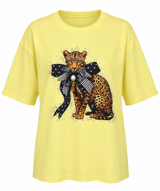 Leopard Bow Top