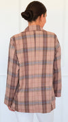 Social Plaid Italian Blazer-160 Jackets-AZUL MONACO-Coastal Bloom Boutique, find the trendiest versions of the popular styles and looks Located in Indialantic, FL