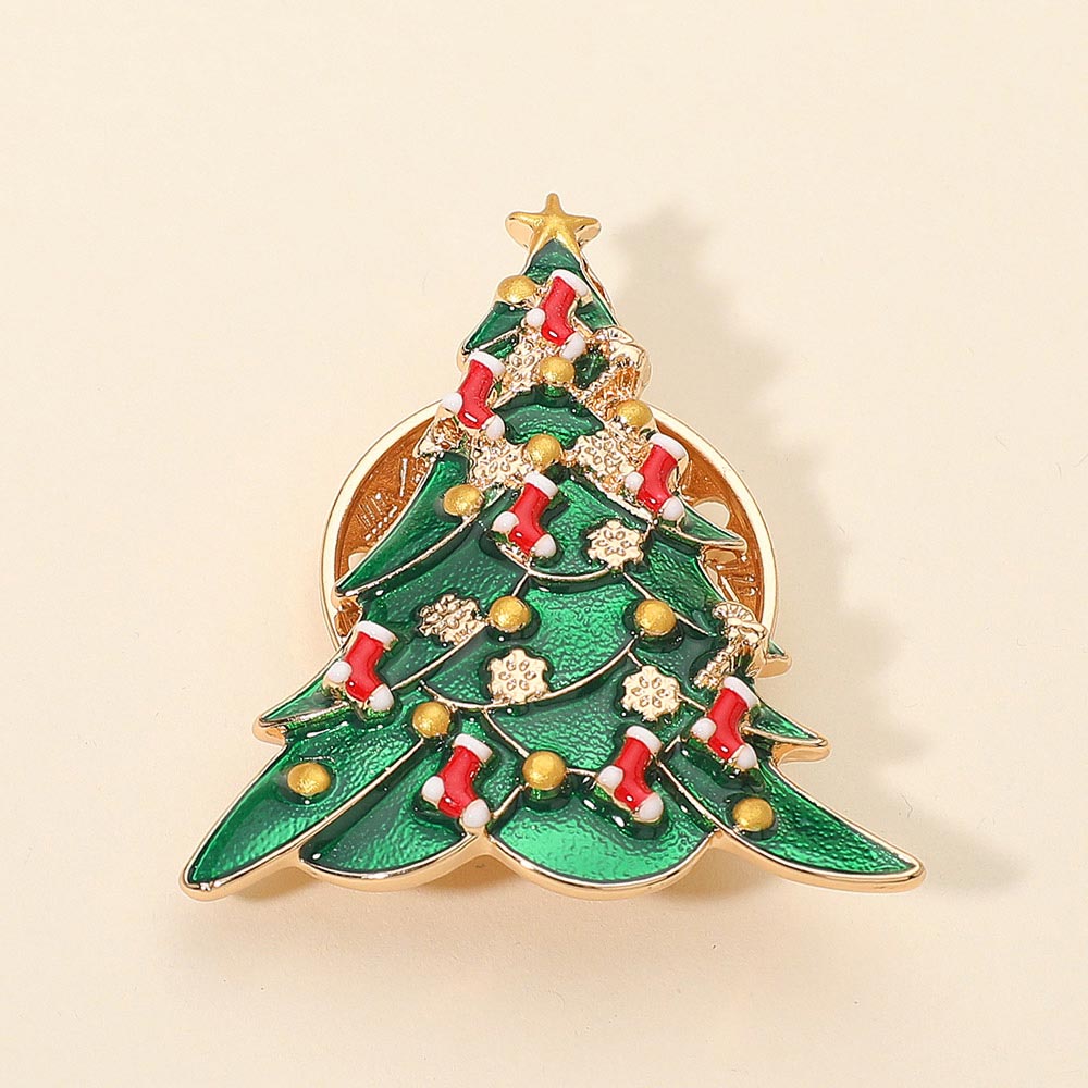 Holiday Cheer Christmas Tree Brooch-260 Other Accessories-NYW-Coastal Bloom Boutique, find the trendiest versions of the popular styles and looks Located in Indialantic, FL