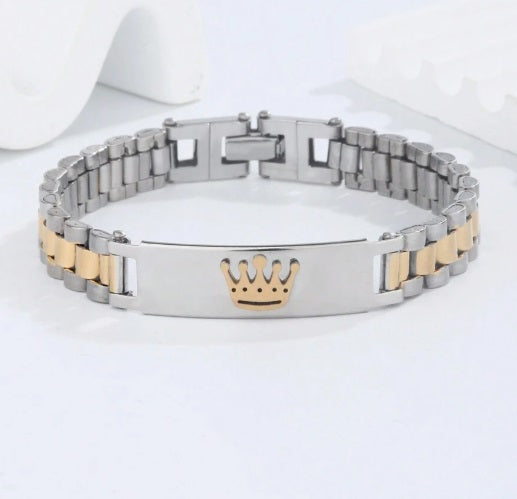 Crown Watch Bracelet-230 Jewelry-Darling-Coastal Bloom Boutique, find the trendiest versions of the popular styles and looks Located in Indialantic, FL