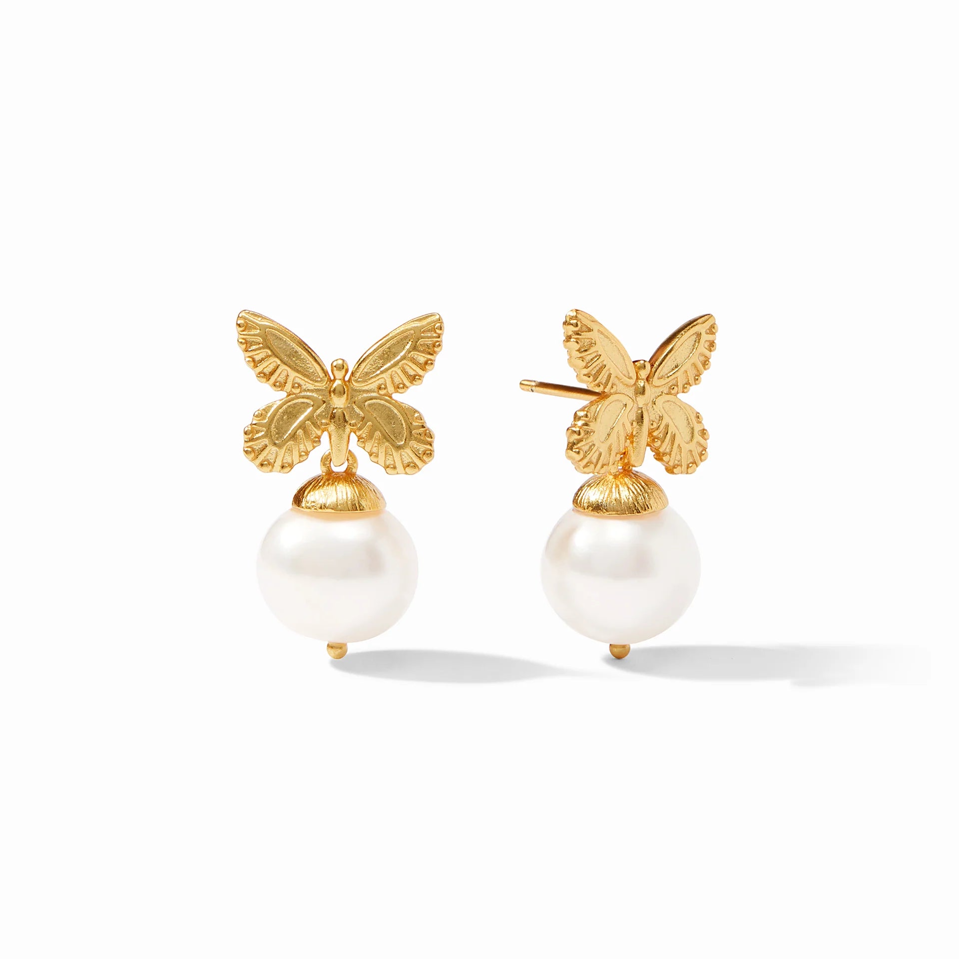 Butterfly Pearl Drop Earring - Julie Vos-230 Jewelry-Julie Vos-Coastal Bloom Boutique, find the trendiest versions of the popular styles and looks Located in Indialantic, FL