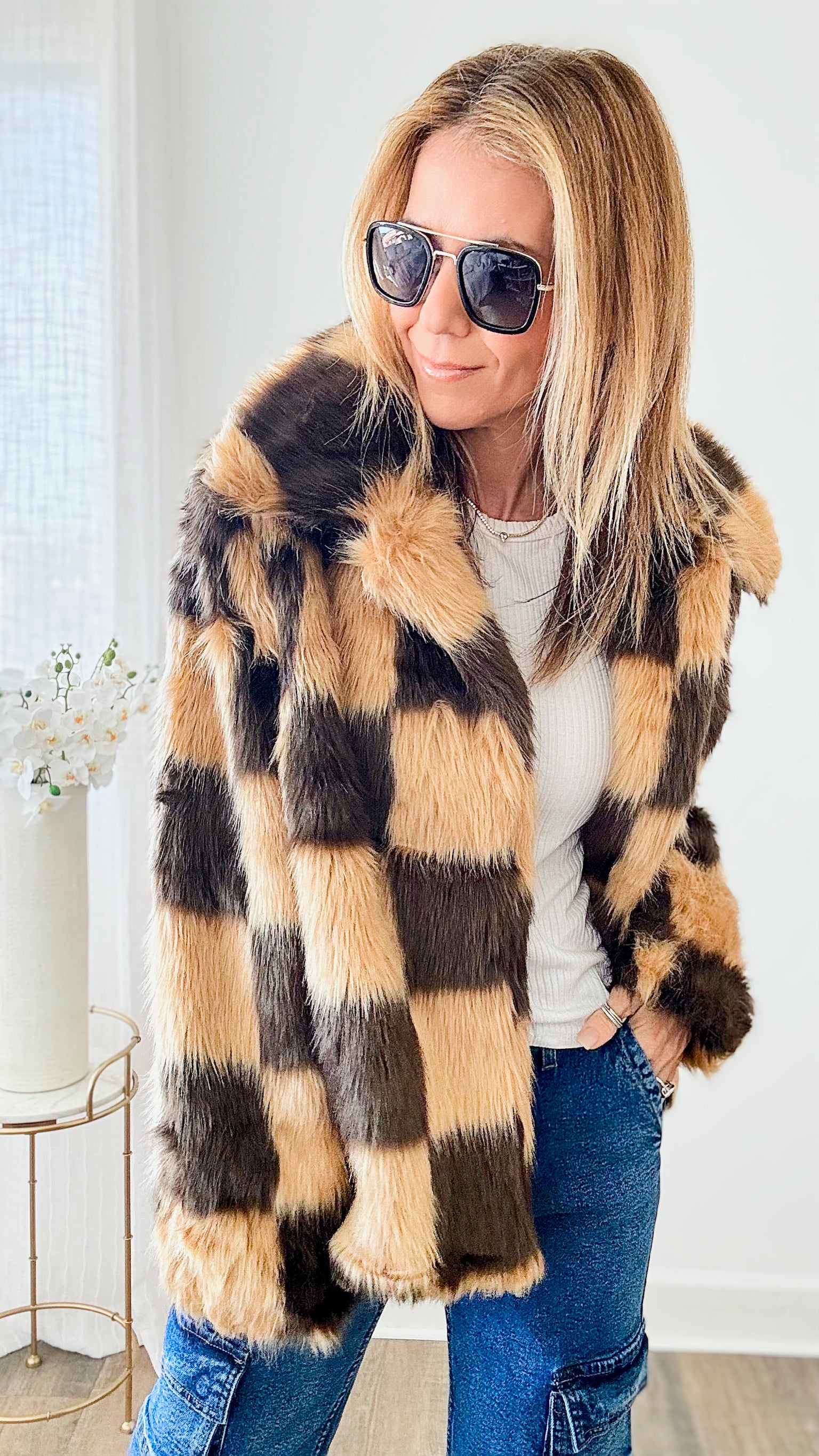 Boutique faux deals fur coat