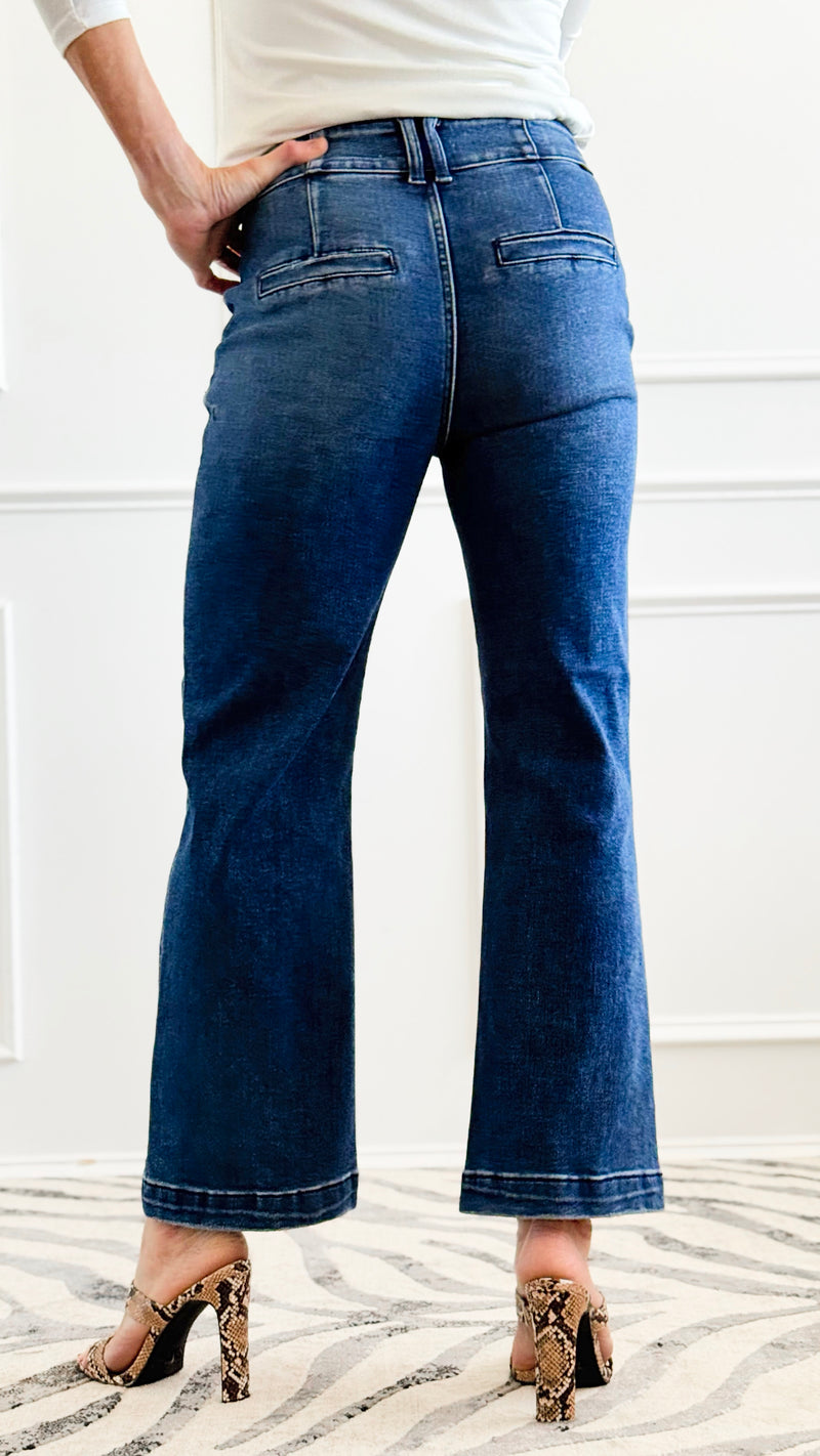 In Control Crop Bootcut Jean-190 Denim-Risen-Coastal Bloom Boutique, find the trendiest versions of the popular styles and looks Located in Indialantic, FL