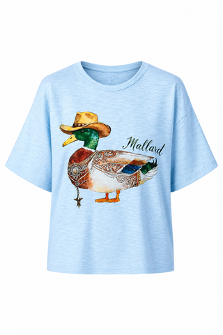 Cowboy Mallard Graphic T-Shirt