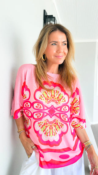 Cabana Crush Italian Monaco Knit Top