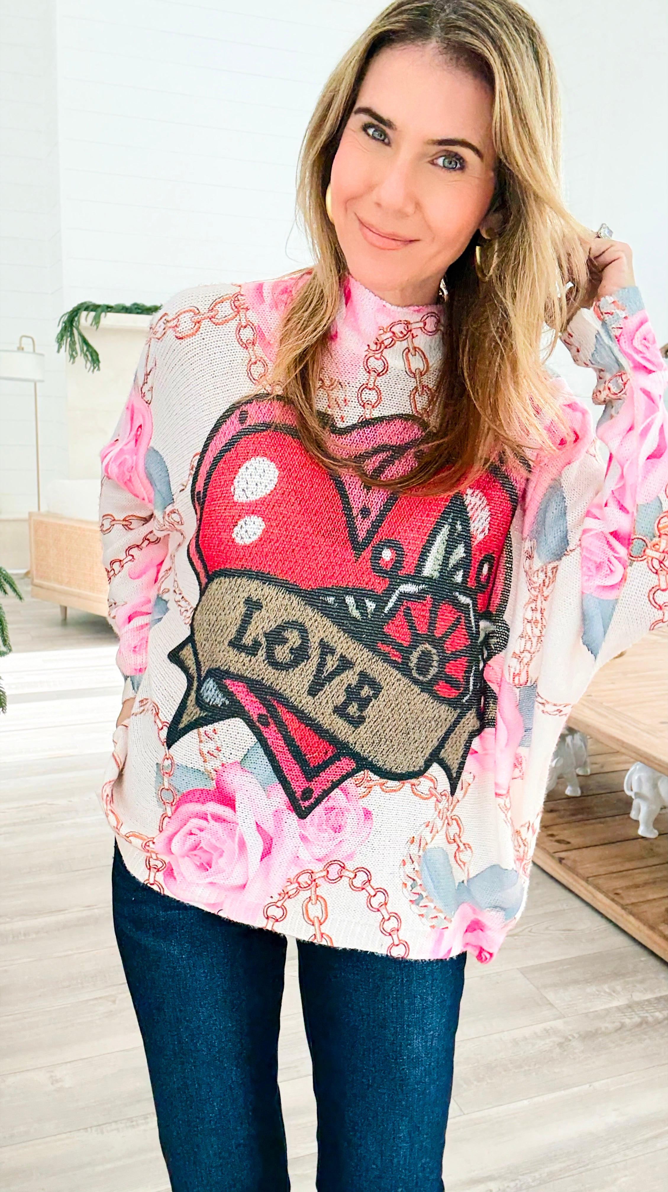 Endless Love Turtleneck Italian Knit Sweater-140 Sweaters-SORPRESA-Coastal Bloom Boutique, find the trendiest versions of the popular styles and looks Located in Indialantic, FL