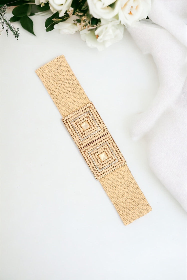 Vacay Suitcase Raffia Belt - Beige-260 Other Accessories-ICCO ACCESSORIES-Coastal Bloom Boutique, find the trendiest versions of the popular styles and looks Located in Indialantic, FL