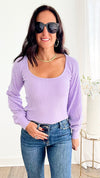 Try Me Out Top - Purple-130 Long Sleeve Tops-HYFVE-Coastal Bloom Boutique, find the trendiest versions of the popular styles and looks Located in Indialantic, FL