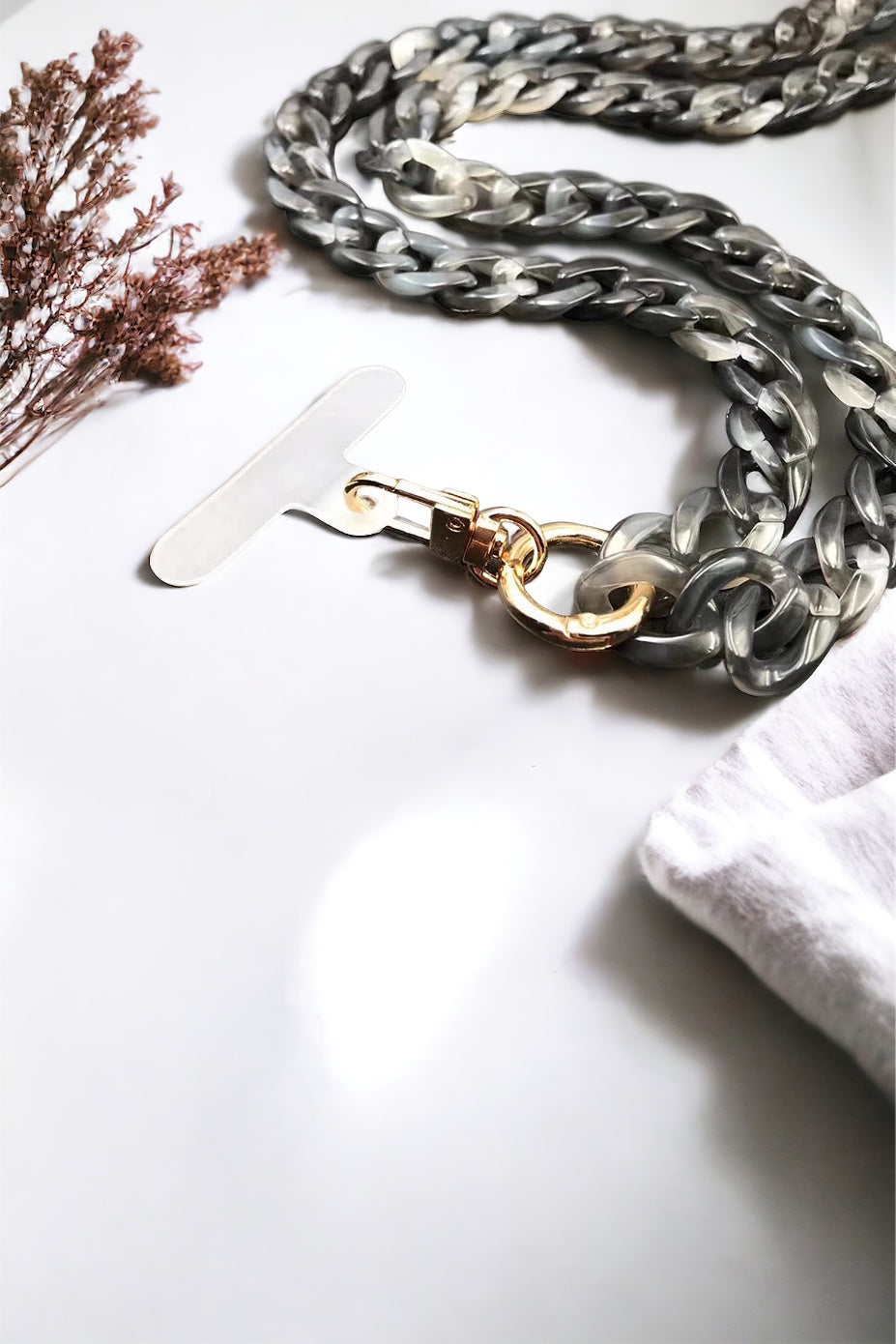 Anti-lost Phone Lanyard Rope Neck - Gray-260 Other Accessories-Chasing Bandits-Coastal Bloom Boutique, find the trendiest versions of the popular styles and looks Located in Indialantic, FL