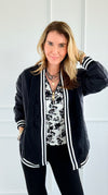 Varsity Vibes Quilted Bomber Jacket-160 Jackets-Doe and Rae-Coastal Bloom Boutique, find the trendiest versions of the popular styles and looks Located in Indialantic, FL