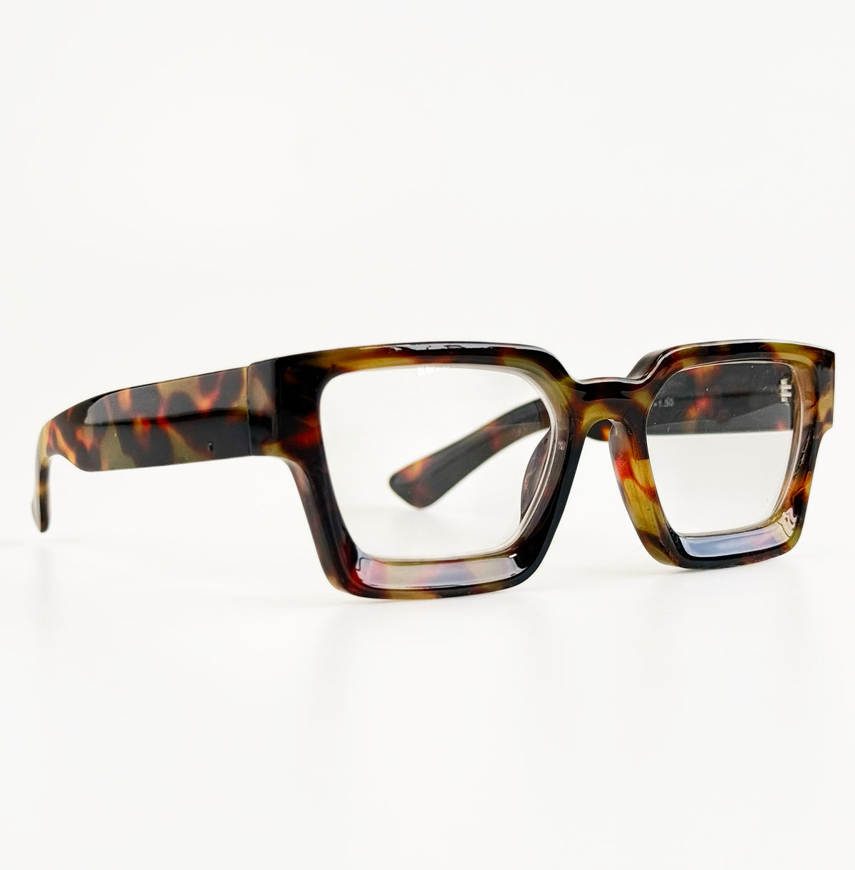 Ultra Edge Square Glasses-Tortoise-260 Other Accessories-Creative Group-Coastal Bloom Boutique, find the trendiest versions of the popular styles and looks Located in Indialantic, FL