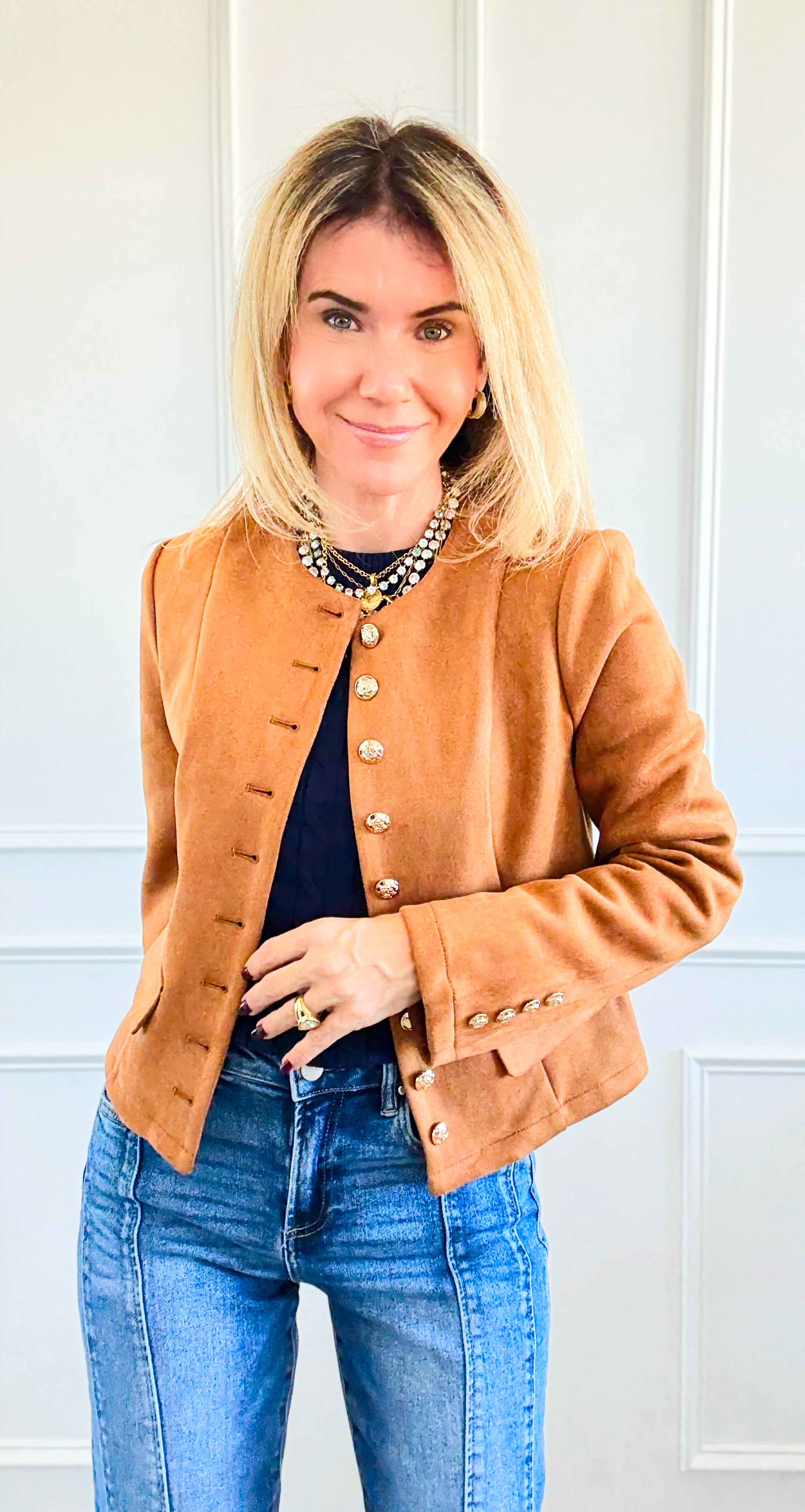 Classic Luxe Suede Jacket
