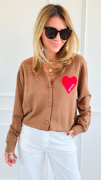 I Heart You Cardigan Sweater-140 Sweaters-V SKY-Coastal Bloom Boutique, find the trendiest versions of the popular styles and looks Located in Indialantic, FL