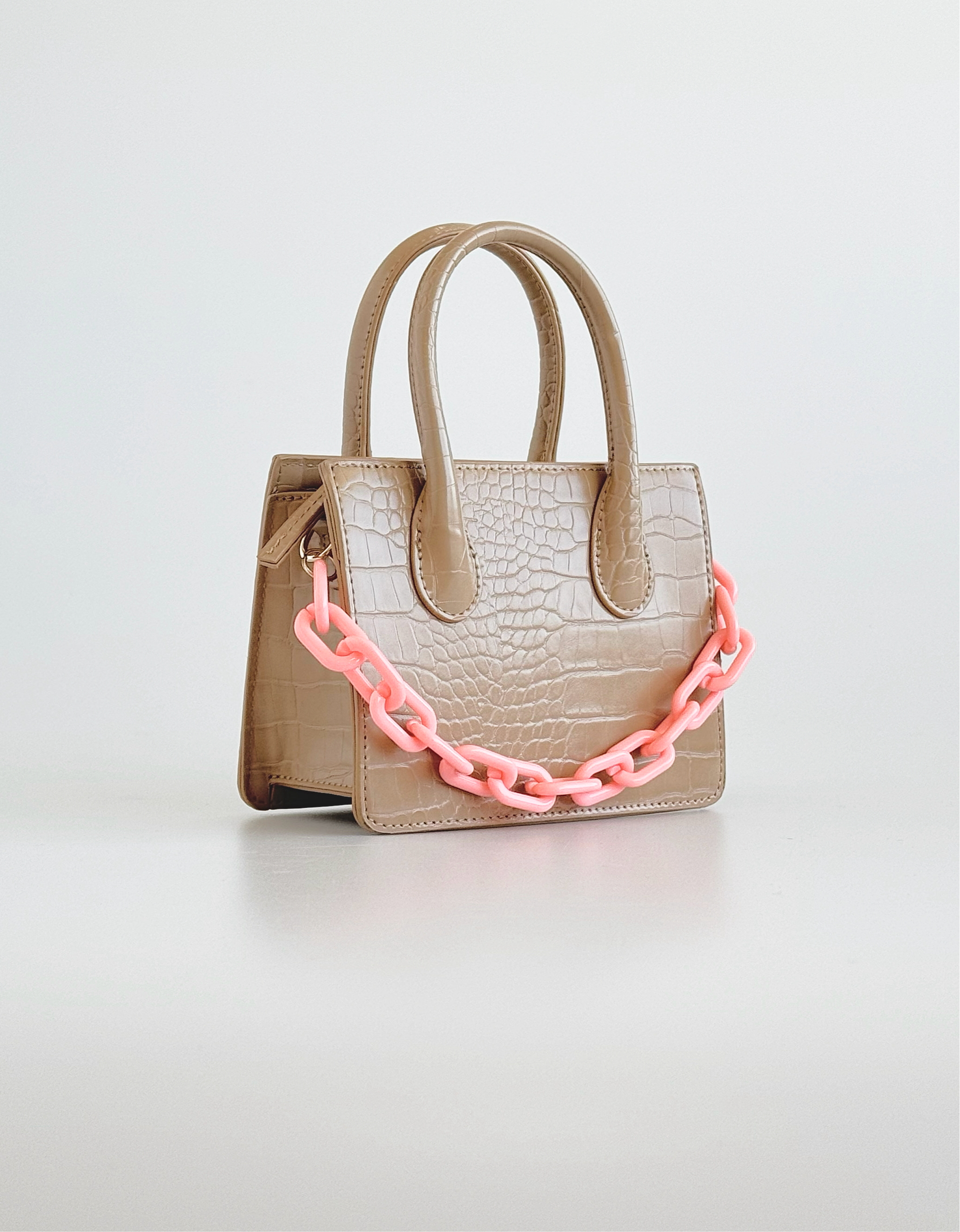 Vegan Croc-Embossed Mini Tote-240 Bags-like dreams-Coastal Bloom Boutique, find the trendiest versions of the popular styles and looks Located in Indialantic, FL