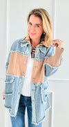 Runway Rebel Contrast Jacket-160 Jackets-litaga-Coastal Bloom Boutique, find the trendiest versions of the popular styles and looks Located in Indialantic, FL