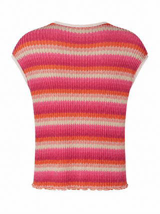 Berry Breeze Lurex Italian Knit Top
