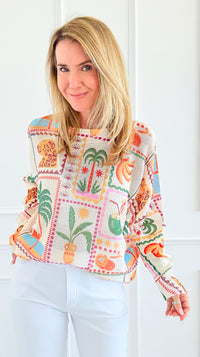 Mai Tai Majesty Italian St Tropez Sweater-140 Sweaters-SORPRESA-Coastal Bloom Boutique, find the trendiest versions of the popular styles and looks Located in Indialantic, FL