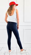 Move Freely High-Waist Leggings - Black-170 Bottoms-Heimish-Coastal Bloom Boutique, find the trendiest versions of the popular styles and looks Located in Indialantic, FL