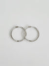 Double Vision 1.75" 2MM Eternity Hoop Earrings-230 Jewelry-NYC-Coastal Bloom Boutique, find the trendiest versions of the popular styles and looks Located in Indialantic, FL