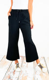 Textured Straight Leg Pants - Black-170 Bottoms-ee:some-Coastal Bloom Boutique, find the trendiest versions of the popular styles and looks Located in Indialantic, FL