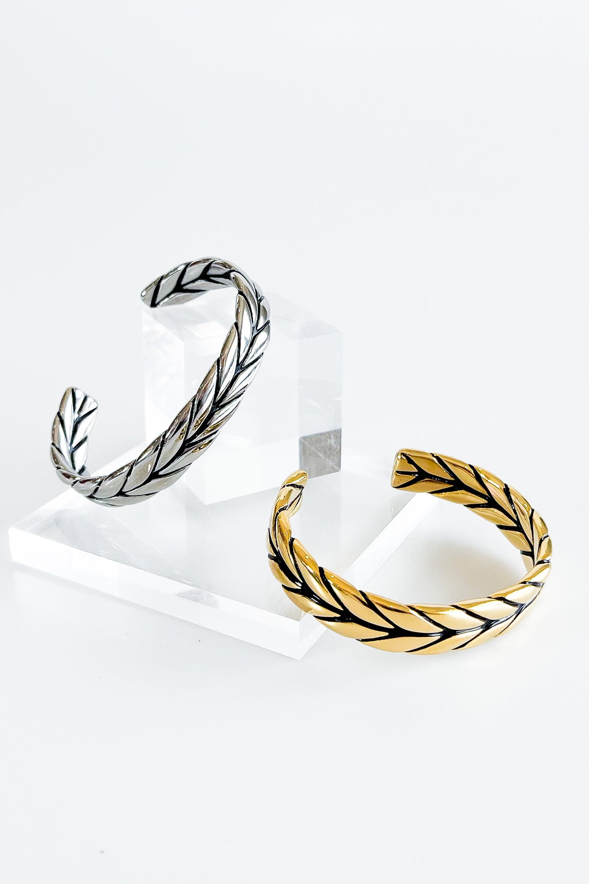 Stainless Steel Rope Cuff Bracelet-230 Jewelry-NYC-Coastal Bloom Boutique, find the trendiest versions of the popular styles and looks Located in Indialantic, FL