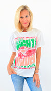 Midnight Racer Cotton Tee-110 short Sleeve Top-Sweet Claire-Coastal Bloom Boutique, find the trendiest versions of the popular styles and looks Located in Indialantic, FL